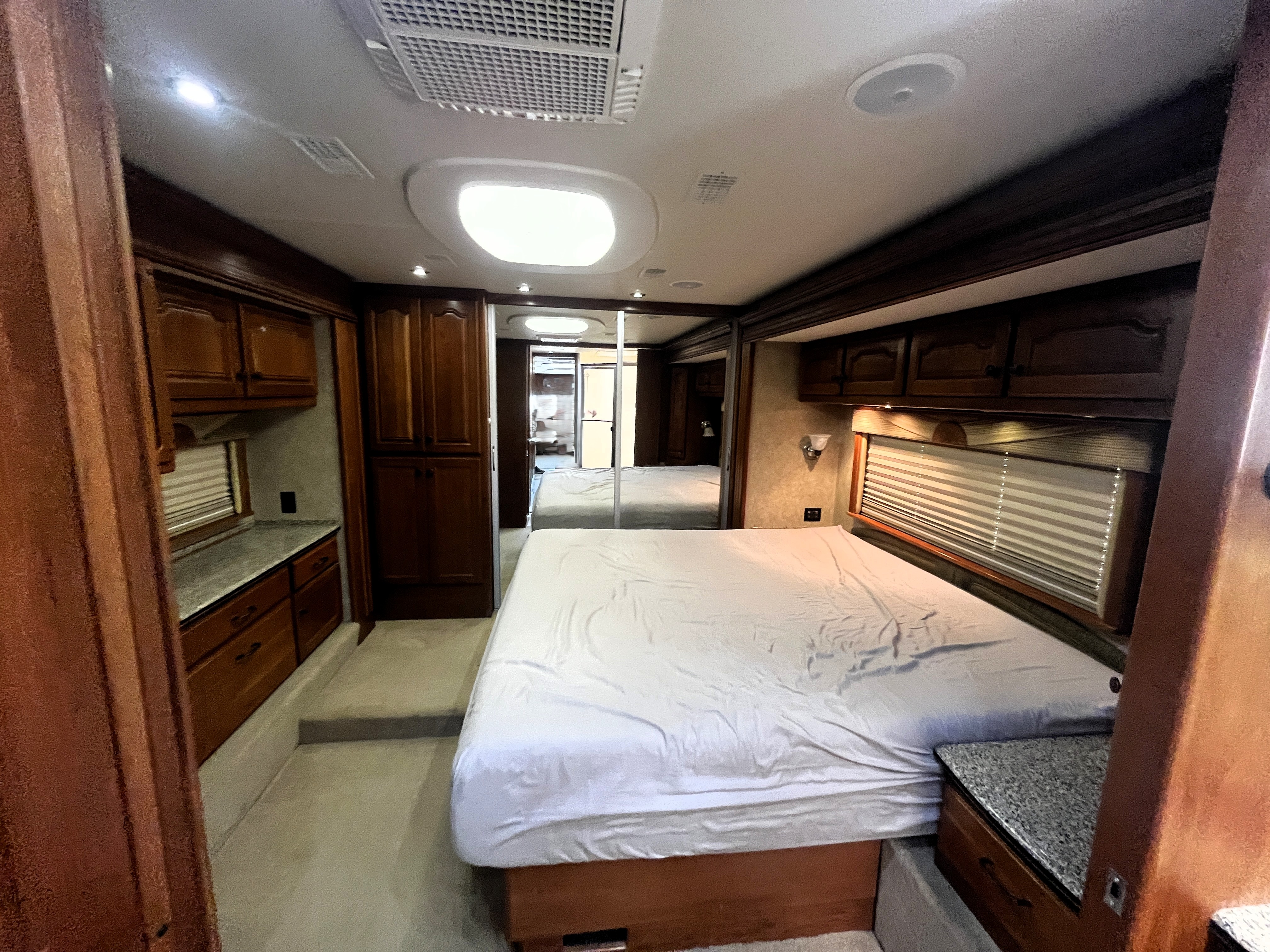 master bedroom of coach